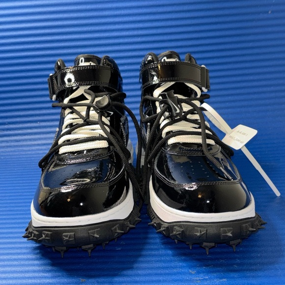 Size 12- Men’s Nike Air Force 1 Mid X Off-White Sheed DR0500-001 NEW - Picture 3 of 8